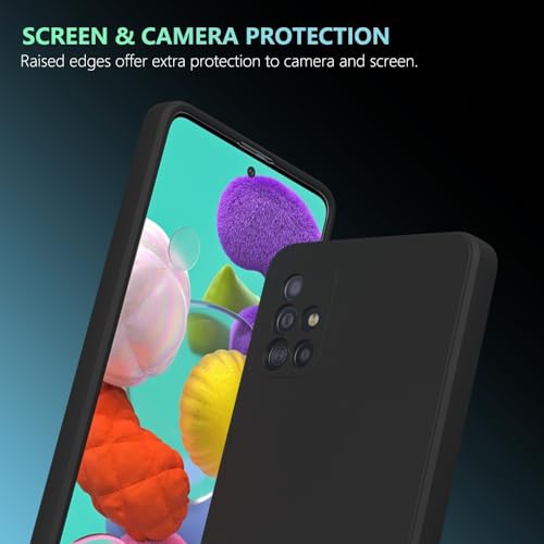 Image of for Samsung Galaxy A51 4G Case Black, Scratch Resistant with Soft Touch, Slim Thin Phone Cover for Samsung Galaxy A51 4G