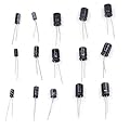ARCELI 300pcs 15Value Condensatore elettrolitico Portata da 0,1uF a 470uF Assortimento Kit di condensatori #4