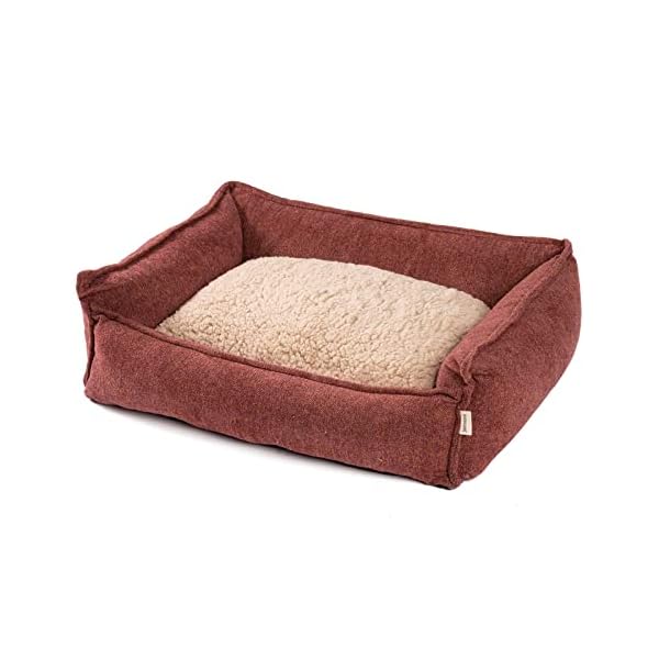 JAMAXX Premium Hundebett Orthopädisch Memory Visco Schaum Waschbar Abnehmbarer Bezug Wasserabweisend - Weiches Sofa Hundekorb Hunde-Körbchen mit Wendekissen / PDB2004 S-XL, 65x50 (S), Terracotta – Bild 3