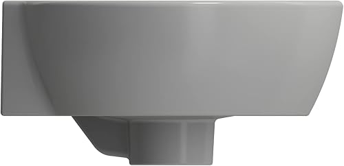 Miniatura 4 de BOCCHI Milano - Fregadero esquinero de arcilla refractaria de 12 pulgadas, 1 agujero en gris mate