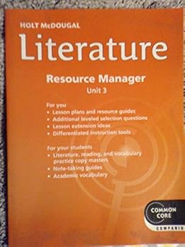 Holt McDougal Literature Resource Manager Grade 11 Unit 3
