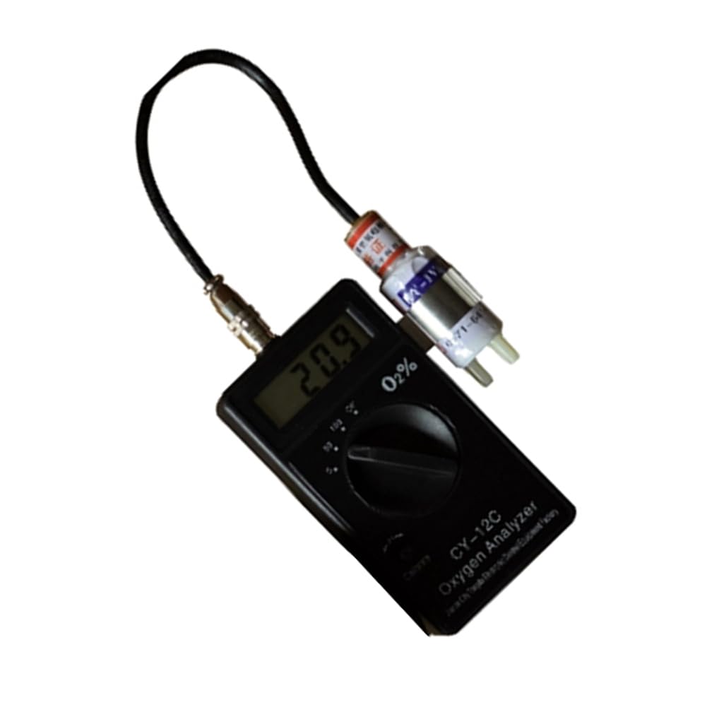 Analizador de Oxígeno Portátil -12C, Comprobador de Concentración de Oxígeno, Instrumentos de Análisis de Oxígeno Portátiles.