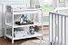 Suite Bebe Brees Changing Table in White and Vintage Birch