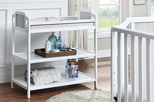 Image of Suite Bebe Brees Changing Table in White and Vintage Birch