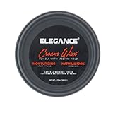 Elegance Hair Cream Wax - Moisturizing Natural Look - Extra Nourishment - Enhanced Volume and Texture - Hair Cream Wax for Men and Women -4.73 Oz