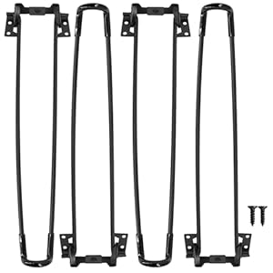 Homtone XH-0036-BK04 Klappbare Möbelfüße 4er-Set