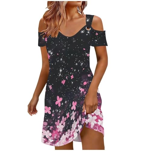 Robe col V au genou fluide pour rester fraîche et élégante en été