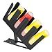 Hakka Commercial Coffee Cups and Lid Holder, 8-Section Mug Rack Stand Slanted Organizer 2Pack Countertop Cup Dispenser for Restaurant Counter, Drinks Station-Black