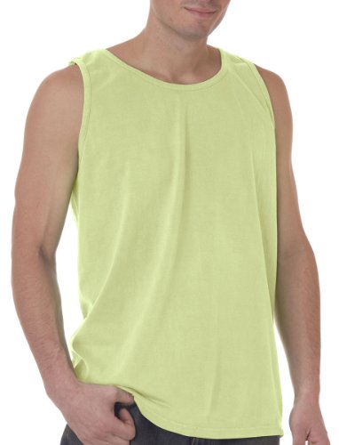 Image of Chouinard Adult Preshrunk Ring-Spun Garment-Dyed Tank Top, Celedon, Large