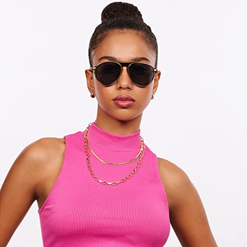 Image of Hip Hop Full Rim Pilot Branded and Stylish Sunglasses For Men & Women | Polarized and 100% UV Protected | Large | LK S15199