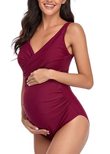 Maillot de bain une pièce de maternité SUMMERSUNSHINE croisé devant - 4