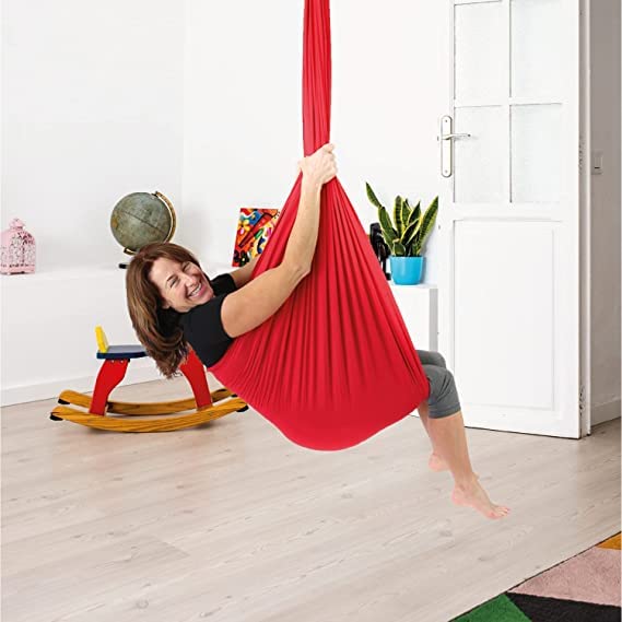 The Yogis Indoor Therapy Swing for Kids Child and Teens More Special Needs, Cuddle Hammock Ideal for Autism, ADHD, Aspergers and Sensory Integration Snuggle Swing Hammocks RED (B0B6V8MHHN) Amazon Price History, Amazon Price Tracker