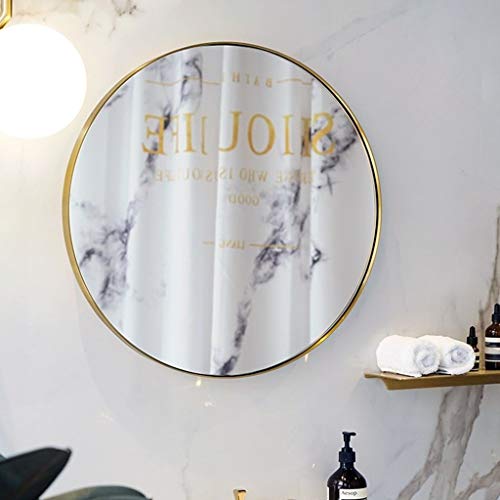 Miroir de beauté suspendu en laiton pour coiffeuse moderne
