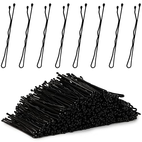 Épingles à cheveux noires pour chignon parfait bobby pins ondulées invisibles 800 pièces