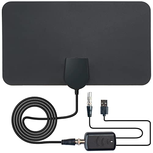 NOVAWAVE Antenna and Amplifier - Digital TV Antenna with 20-22dB Indoor TV Antenna Amplifier | Antenna TV Digital HD Indoor Booster | Digital Antenna for TV with 30 Mile Range | 1080 HD TV Antenna