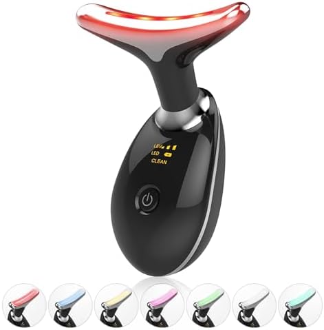 Portable Face Beauty Device, 7 Color Portable Face Massager Tool ...