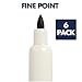 Quartet Dry Erase Markers, Whiteboard Markers, Fine Tip, ReWritables, Mini, Magnetic, Classic Colors, 6 Pack (51-659312Q)