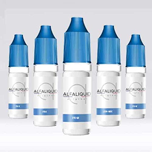 Pack 20 E-Liquides Menthe Glaciale 0Mg 10ML Alfaliquid - Sans nicotine ni tabac - Vente interdite au moins de 18 ans - AMAVAPE