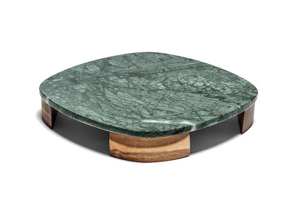 apollo THE HOUSEWARES BRAND Green Marble Square Serving Platter