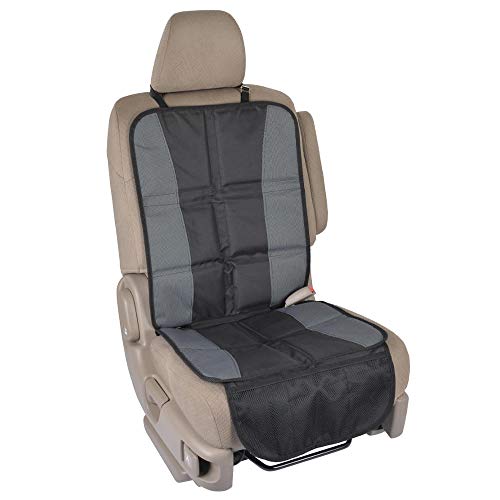 Car Seat Protector – Waterproof Padded Cover for Babies and Toddlers with Organizer Pockets, Universal Fit for Auto Van Truck and SUV