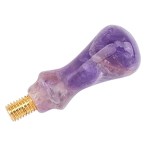 Poignée de rechange pour sceau de cire améthyste naturelle et manche cachet mariage