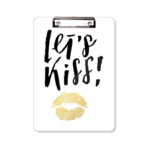 Plaque de support pour bloc-notes A4 Let's Kiss pour le bureau