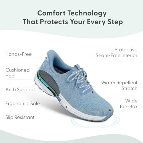 Orthofeet Women's Orthopedic Knit Kita Hands-Free Sneakers - Image 4