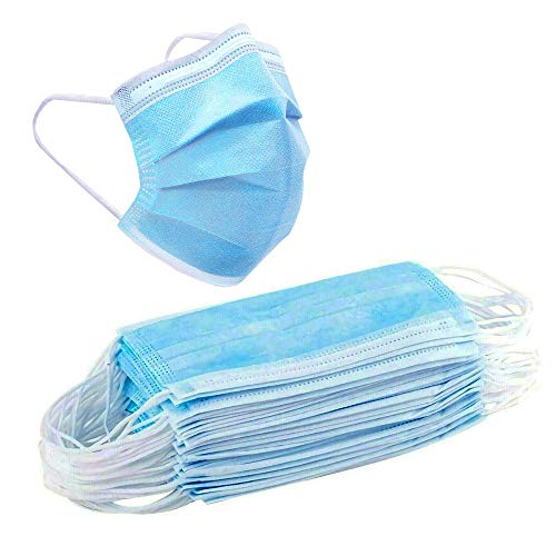 50 Pack Disposable Face Mask w/Ear Loop - 3 ply triple layer Anti-Dust