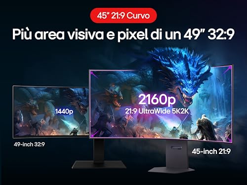 Image of LG Ultragear 45GX950A-B 45 inch Gaming Screen - OLED Panel 5K2K WUHD (5120 x 2160), 0.03ms 165Hz, DisplayHDR400 True Black, DCI-P3 98.5% (CIE1976), FreeSync Premium Pro, G-Sync Compatible