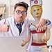Merrimix - Ginger Inflatable Blow Up Doll with Nurse Costume, Gag Gifts for Men, Bachelor Party Favors and Decoration Accessories, Funny Bachelorette