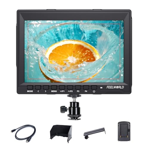 FEELWORLD FW759 7 Pouces sur Caméra Moniteur Camera DSLR Field Monitor Full HD Focus Video Assist 1280x800 IPS avec 4K HDMI Input Output