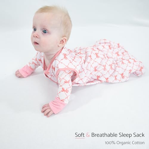 Image of LollyBanks Sleep Sack, 100% Cotton Neutral Baby Sacks, 0.5 TOG Sleep Sacks Lightweight with 2-Way Zipper