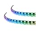 Price comparison product image Anidees Extended Computer Magnetic 5V 3 Pin PC LED Strip - 2 PCS RGB PC LED Strip Light for ASUS AURA SYNC/MSI Mystic Sync/ASROCK AURA RGB/GIGABYTE RGB Fusion (5V 3 Pin addressable LED headers ONLY)