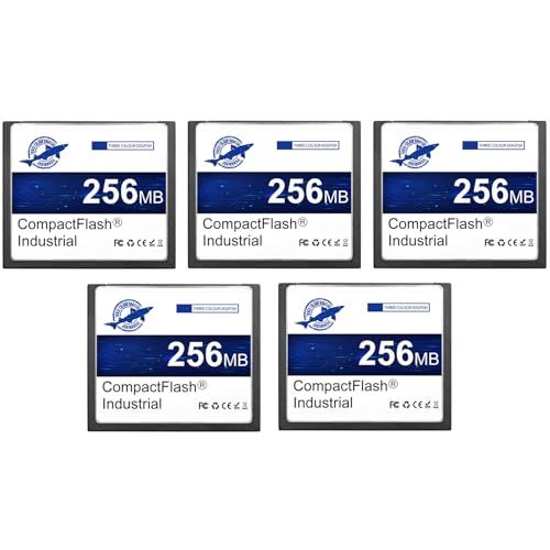 Dogfish 5 Pack 256MB Compact Flash Memory Card High Performance Industrial CF Type I Card FAT16 for...