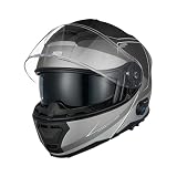 ORIGINE Casco Moto Modulare Bluetooth Interfono Voice Dial Casco Moto Omologato ECE2206 Chiamata Vivavoce