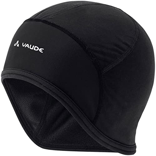 VAUDE Bike Cap | Warme Wintermütze - Winddicht & Atmungsaktiv | Wasserabweisend & Schnelltrocknend | Klimaneutral | Umweltfreundlich aus recycelten Materialien | Unterschiedliche Materialzonen