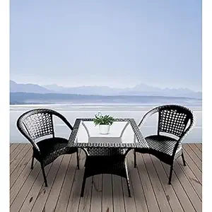 A Star D-8 Patio|Indoor| Outdoor| Living Room | Balcony | Garden | Chair Table Set (2Chair + 1 Table)|Furniture Set |Coffee Chair Set |Powder Coated|