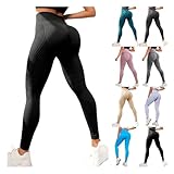 Legging Anti Cellulite Femme Compression 3D Minceur Leggings Femme Taille Haute sans Couture Push Up Opaque Yoga Fitness Pantalon Sport