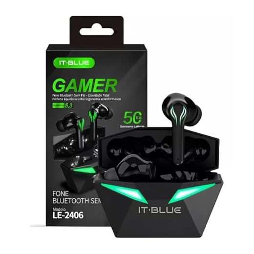 Fone De Ouvido Gamer Led Sem Fio Bluetooth 5.3 Com Microfone Cor Preto Cor da luz Verde-escuro