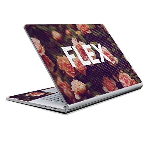 Image of MightySkins Carbon Fiber Skin for Microsoft Surface Book 2 13 inch (2017) - Flex,Protective, Durable Textured Carbon Fiber Finish,Easy to Apply, Remove, and Change Styles,