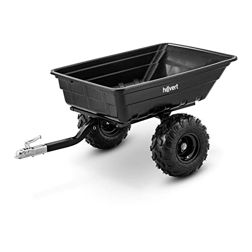 hillvert HAT-Q.BASS-300X - Carrito de jardín con enganche de remolque (700 kg, 210 L, con inclinación de 210 L) Cover