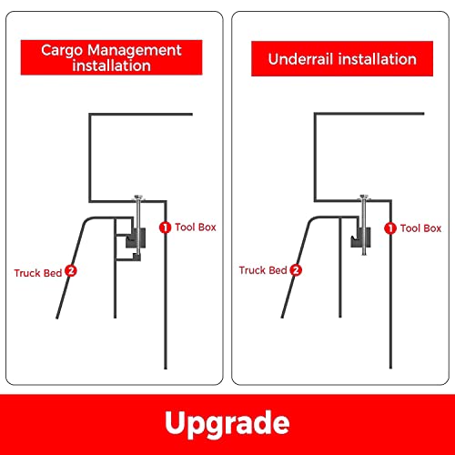 Pqy Pickup Truck Tool Box Tie Downs Aluminum J Hook Crossover 4 Pack #TOP5