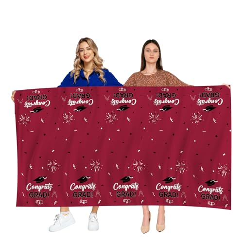 Image of Graduation Decorations 2025, 3 Pack Wine Black Graduation Tablecloth 2025 Graduation Party Decorations, Graduation Table Decorations Class of 2025 Table Cloths for College School Supplies 54 inchx108 inch