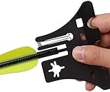 DEEPOWER Broadhead Wrench Nock Adjustment Multi Arrow Shaft Tool Arrow Vanes Fletchings Remover，Bow