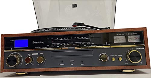 TechPlay Commander, tourne-disque avec contrôle de la hauteur, lecteur CD, amplificateur W/VU, enregistrement Bluetooth… - Les Beatles, Paul McCartney, John Lennon, RIngo Starr, George Harrison TechPlay Commander, tourne-disque avec contrôle de la hauteur, lecteur CD, amplificateur W/VU, enregistrement Bluetooth… – Image 6