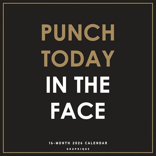 Punch Today in the Face 2026 Wall Calendar 4 Month 2027 Preview Page