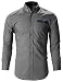 FLATSEVEN Mens Slim Fit Stylish Tailored Dress Shirts