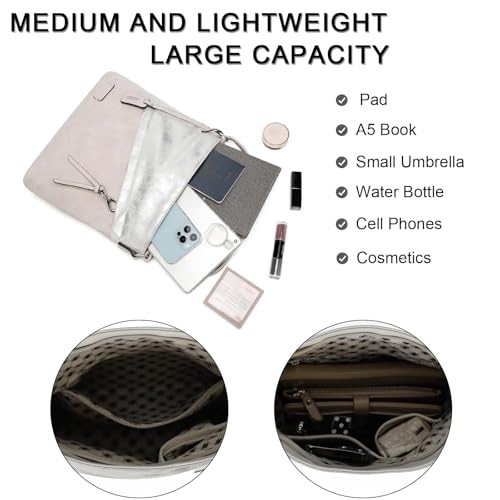 Medium Crossbody Bags for Women Trendy, Leather Cross Body Bag Purses and Travel Shoulder bag with Multi Pockets4