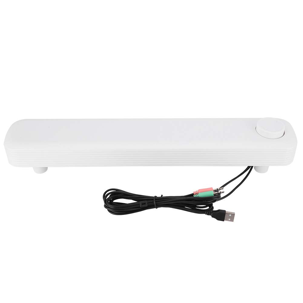 SIXRUN Komputerowy Głośnik Bluetooth 5.0, Przewodowy Soundbar Stereo 3,5
