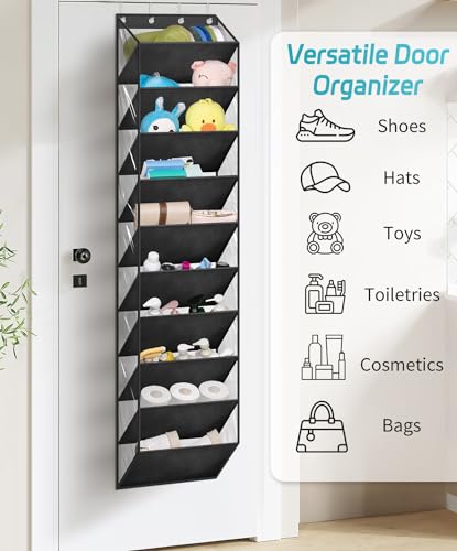 Aooda AD-089-HS 10 Tier Clear Over The Door Shoe Organizer Storage thumb #6